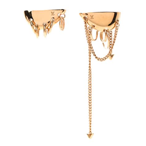 louis vuitton chain earrings.